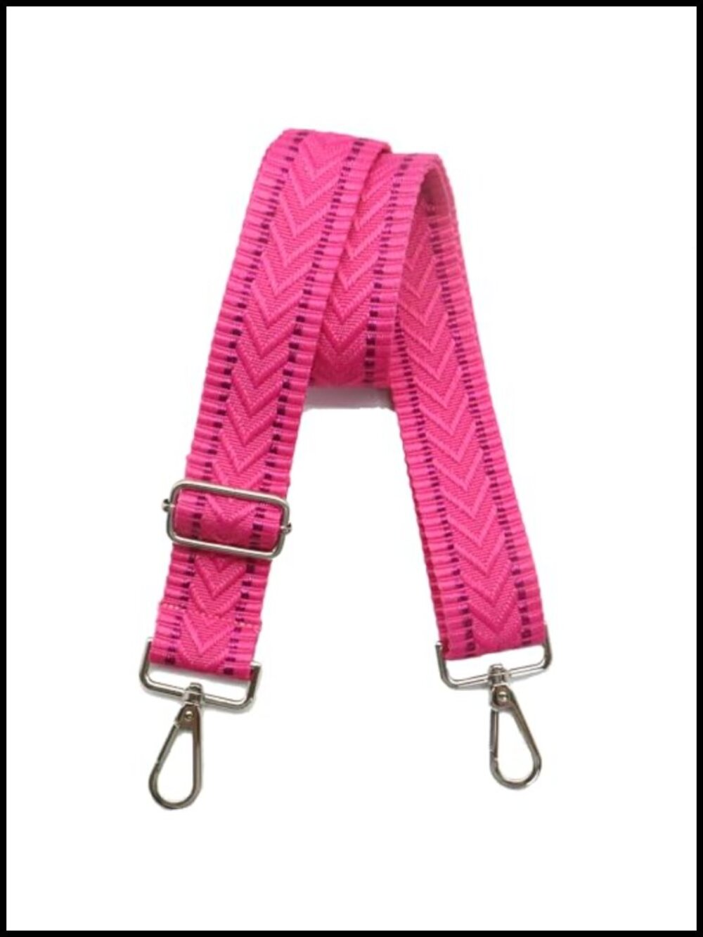 Jacquard Embroidery Purse Strap Adjustable Replacement Gold Hardware